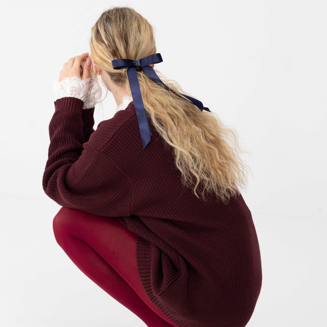 Dovely Bow - Azul Marino – moño magnético para el cabello Dovely